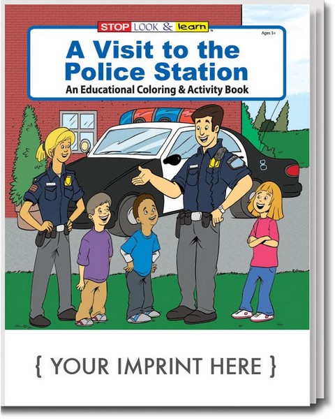 CS0175 A Visit to the Police Station Coloring and Activity BOOK with C